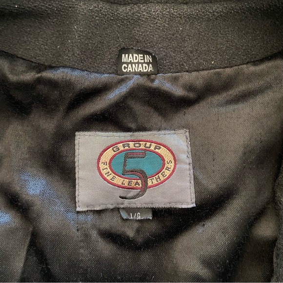 90’s Vintage Spalding Basketball NBA Leather and Wool Varsity Jacket - Picture 6 of 7